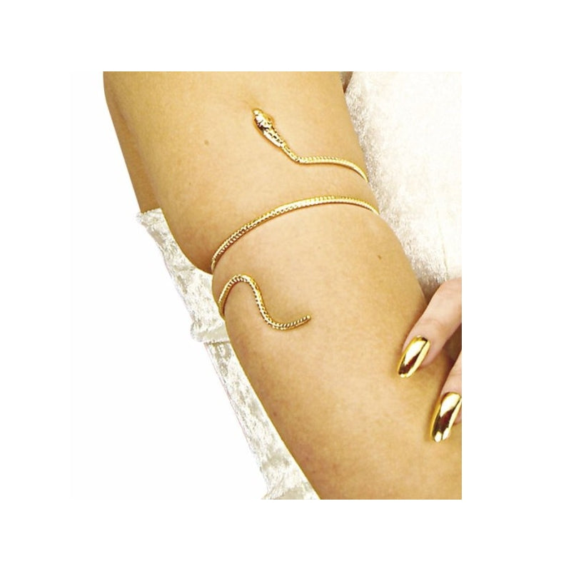 Bracciale Serpente Oro Cleopatra Accessori Halloween E Carnevale