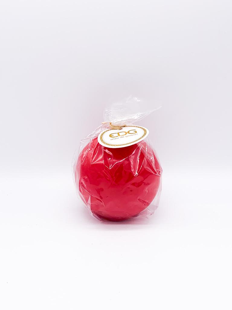 Candela Natalizia Rossa A Sfera 8.5cm