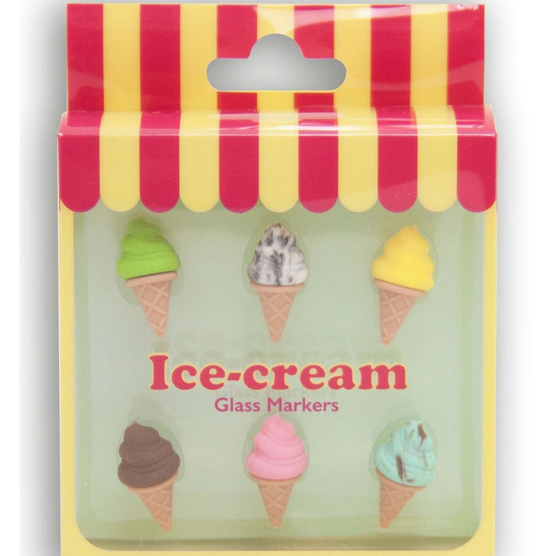 Set Cono Gelato Segnabicchieri 6pz