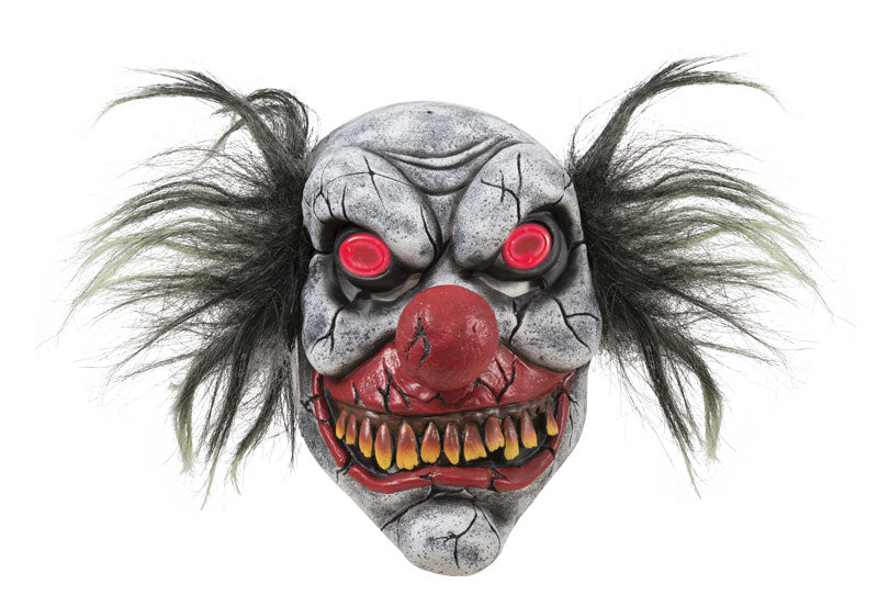 Clown Pazzo Con Occhi Luminosi Maschera Halloween