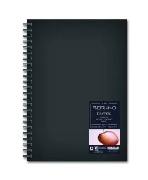 Album Blocco Disegno Spiralato 21X29,7cm 160g 60 Fogli Grana Naturale Fabriano