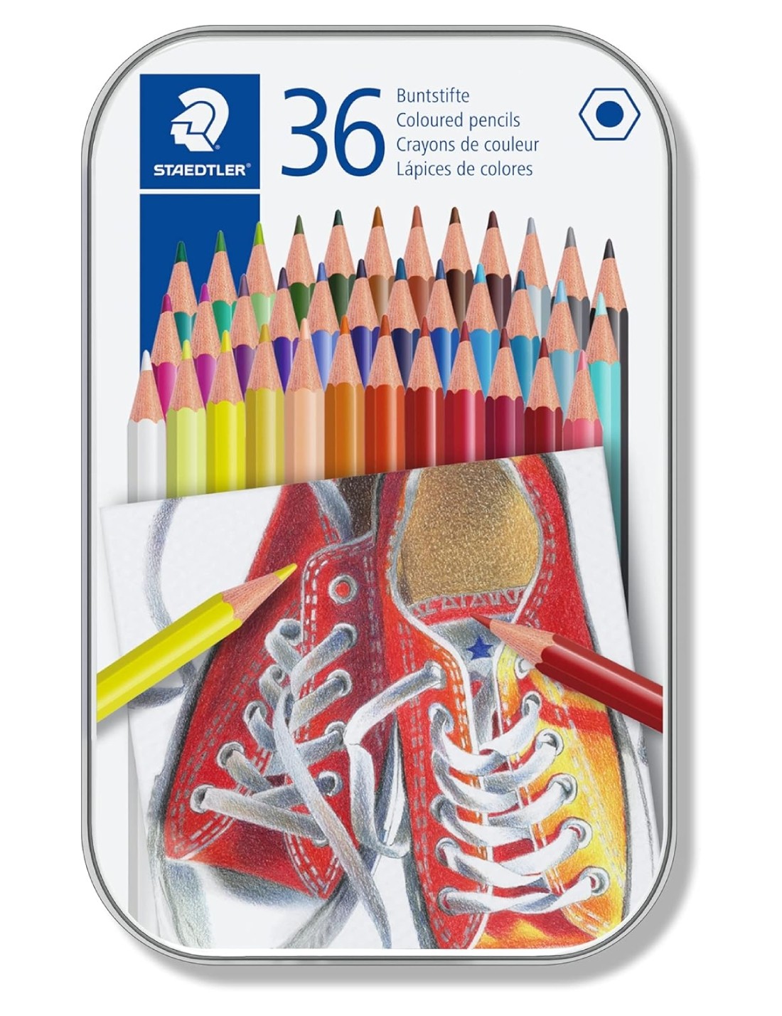 Pastelli Matite Colorate Esagonali Staedtler 36pz