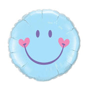 Palloncino Metalfoil Smile Azzurro Sagomato 18" 46cm