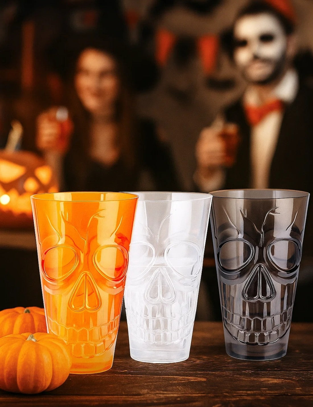 Bicchiere Di Halloween Con Scheletro 550ml