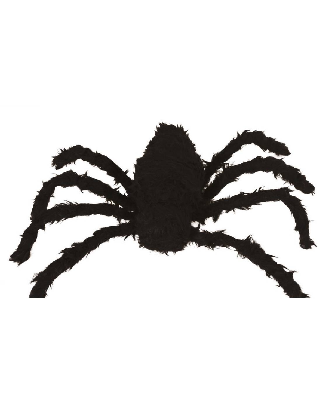 Decorazione Di Halloween Ragno Gigante Peloso Nero 1,60cm