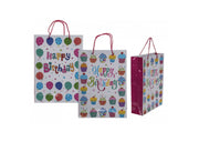 Busta Sacchetto Regalo Buon Compleanno Fantasie Assortite