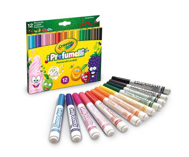 Crayola Pennarelli Profumati Punta Grossa 12pz.