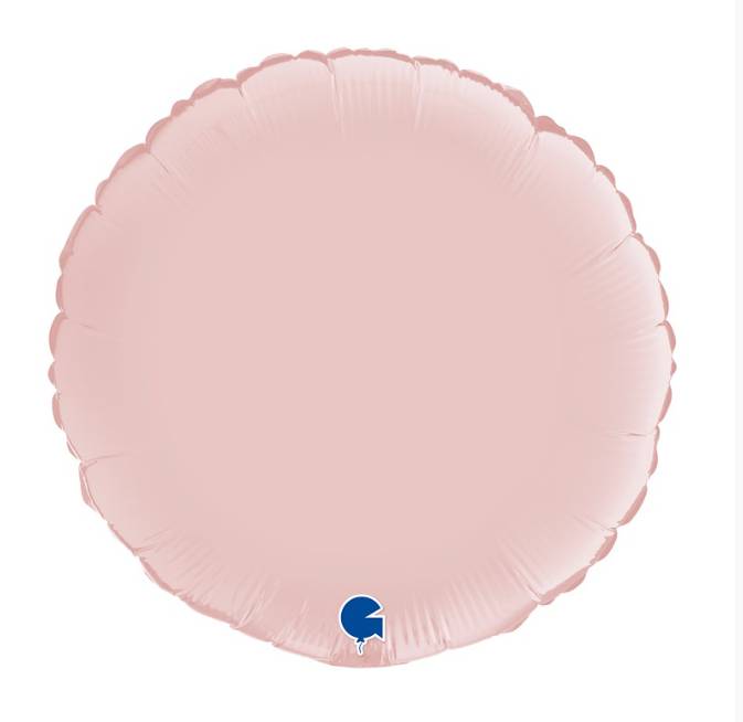 Palloncino Metalfoil Tondo Rosa Satinato 18" 46cm