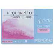 Album Acquarello Watercolour Fabriano 18x26cm Grana Satinata Traditional White Per Acquerelli