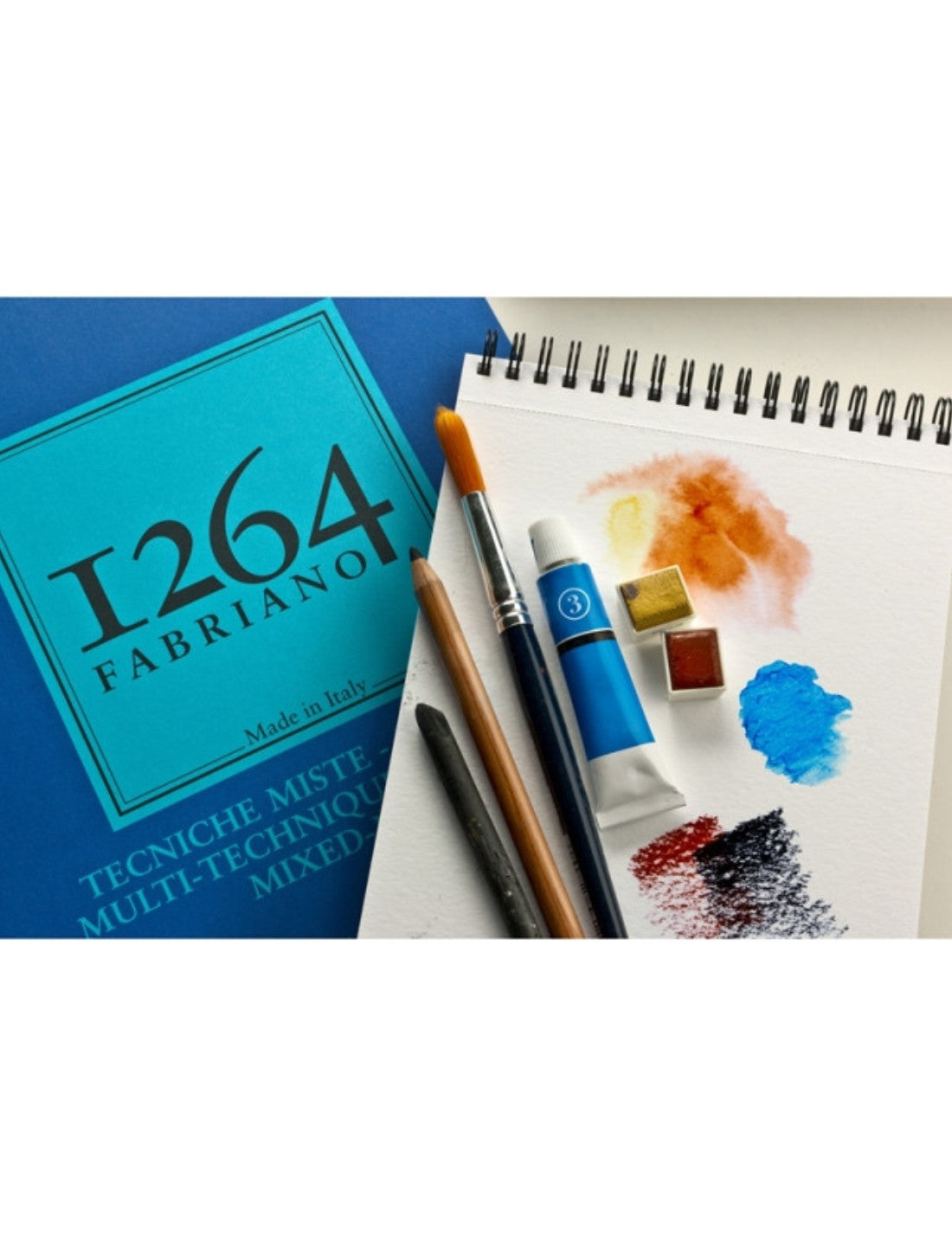 Album Blocco Tecniche Miste 1264 Fabriano Spiralato A3 300gr 30ff