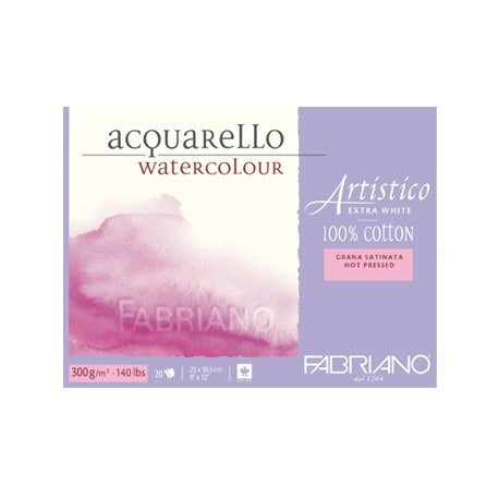 Album Acquarello Watercolour Fabriano 23x30cm Grana Satinata Extra White Per Acquerelli