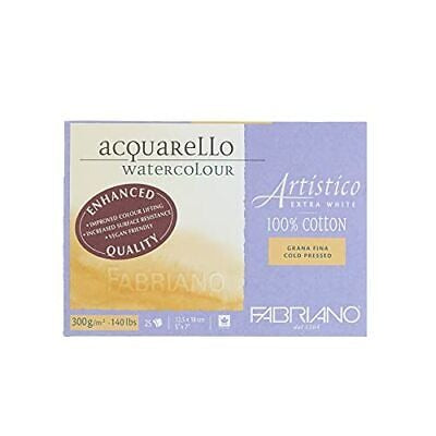 Album Acquarello Watercolour Fabriano 12x18cm Grana Fina Extra White Per Acquerelli
