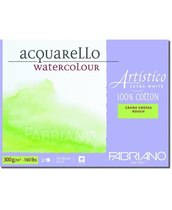 Album Acquarello Watercolour Fabriano 23x30cm Grana Grossa Ruvida Extra White Per Acquerelli