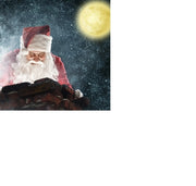 Tovaglioli Di Carta Natalizi Babbo Natale Con Luna 33CM 20Pz.