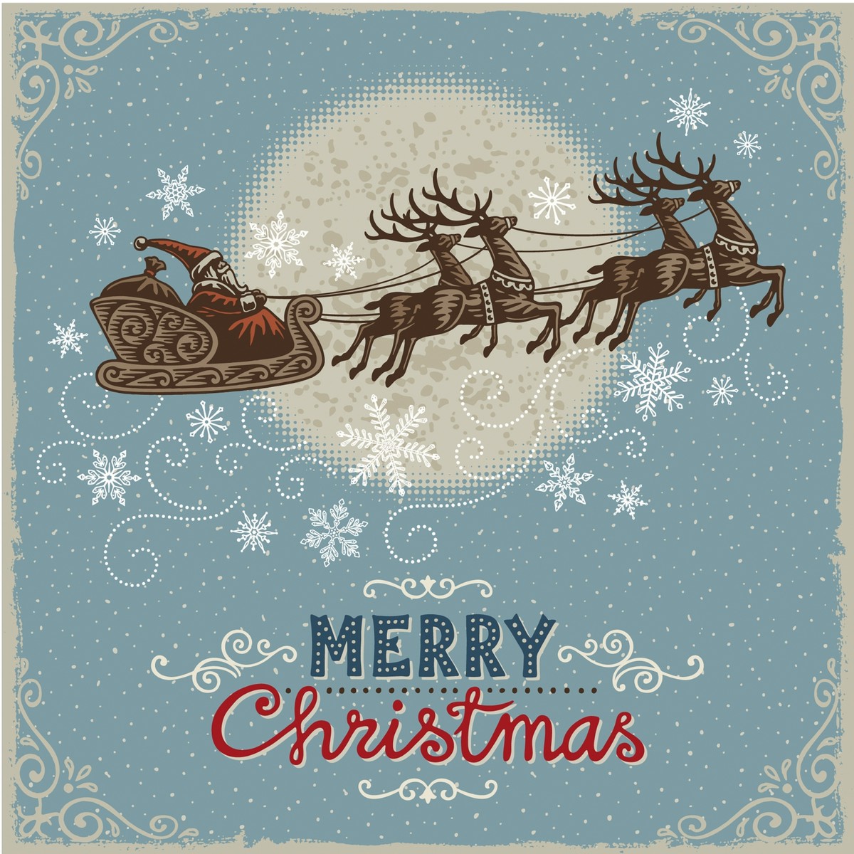 Tovaglioli Di Carta Natalizi Renne Merry Christmas 33CM 20Pz