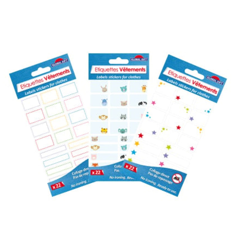 Etichette Segna Nome Stickers Per Quaderni Assortite