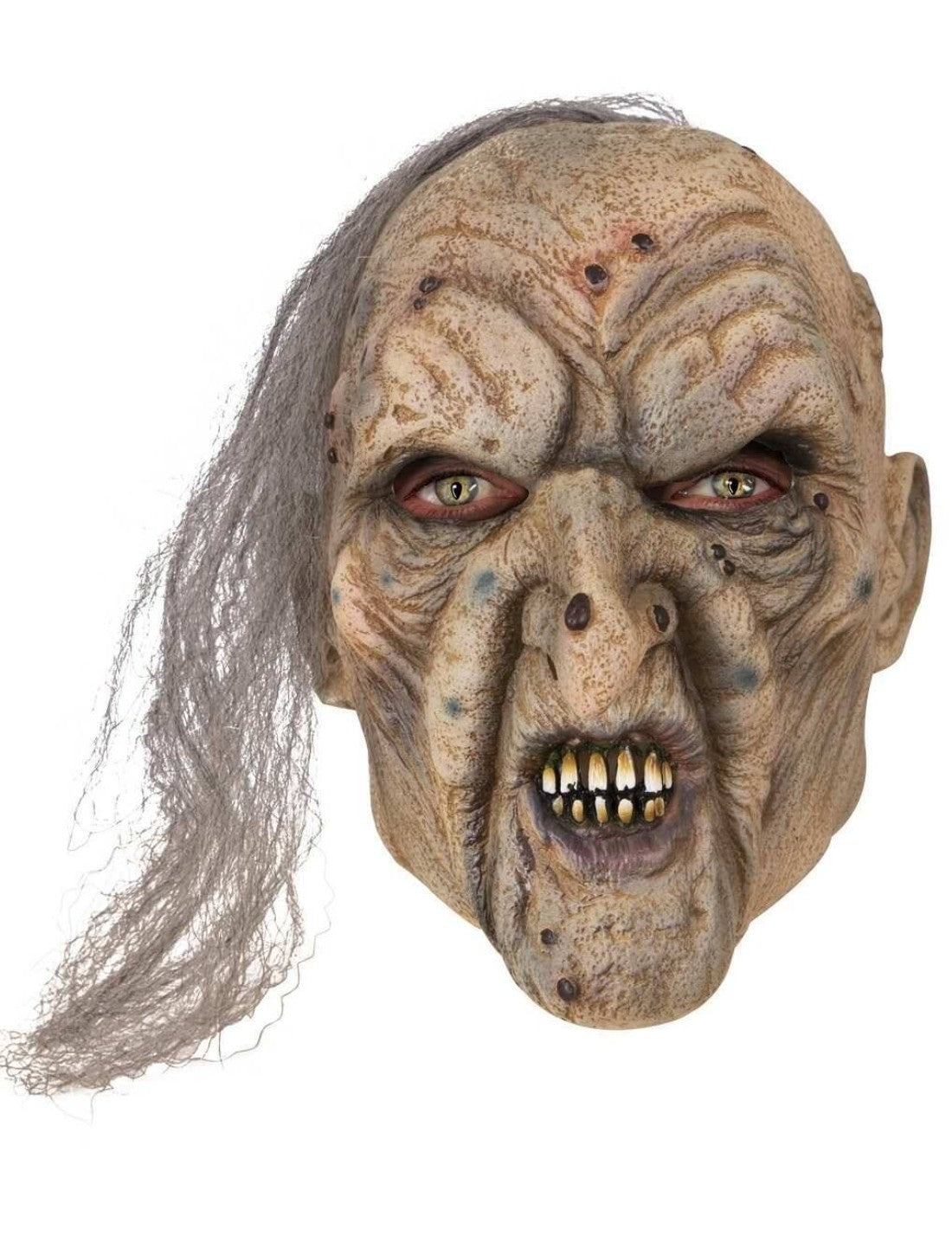 Maschera Di Halloween Strega Horror Con Capelli