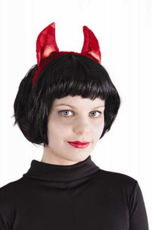 Frontino Rosso Con Corna Lucide Diavolessa Accessori Halloween