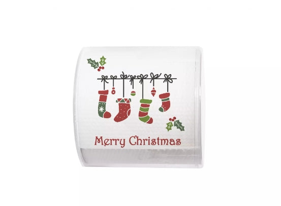 Carta Igienica 200 Strappi Natale Decorata Merry Christmas