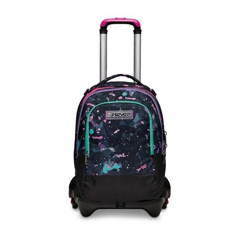 Zaino Trolley Seven Jack-3WD Detach Fluo String Girl