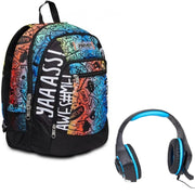 Zaino Seven Advanced Fluo Stamp Con Cuffia Gaming
