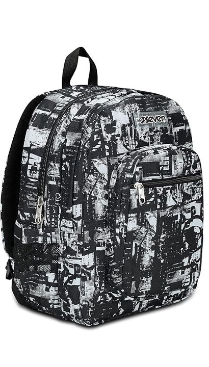 Zaino Seven Freethink Boy Jet Black Con USB Plug Integrato