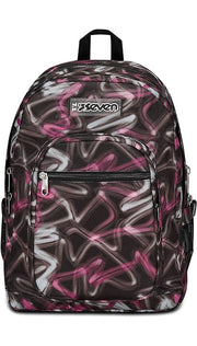 Zaino Seven Freethink Girl Rose Violet Con USB Plug Integrato