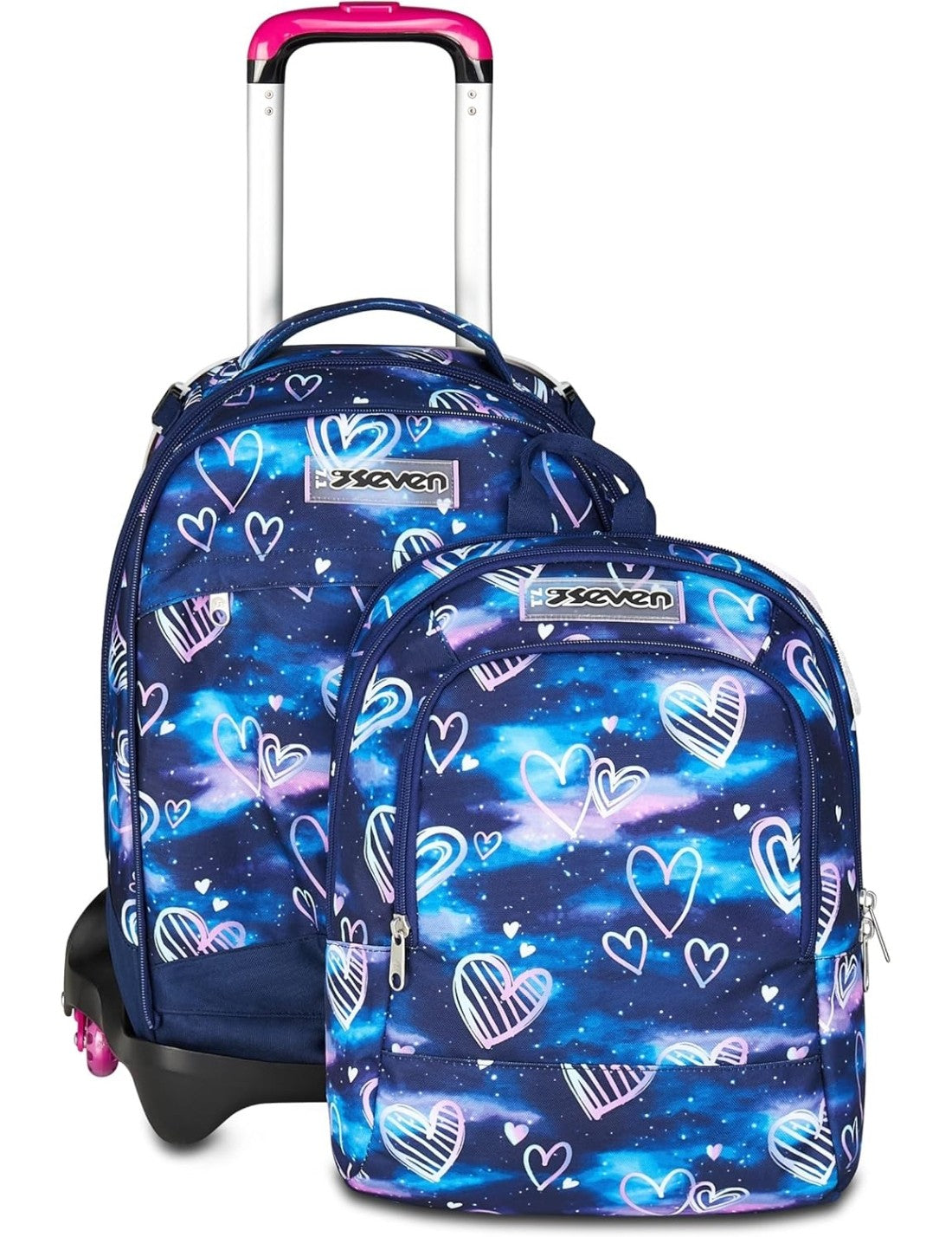 Zaino Trolley Seven Jack-3WD+ Detach Gloomy Heart