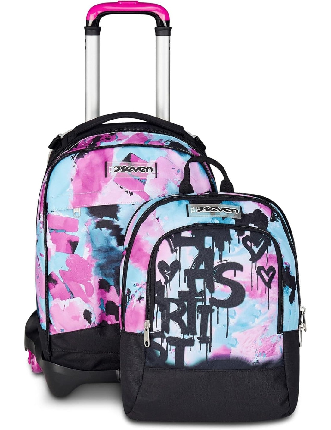 Zaino Trolley Seven Jack-3WD+ Detach Quick Graffiti Girl