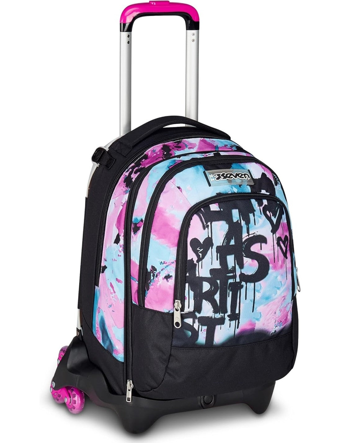 Zaino Trolley Seven Jack-3WD+ Detach Quick Graffiti Girl