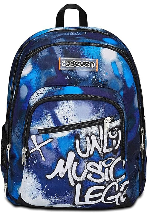 Zaino Seven Sdoppiabile Advanced Retrocolor Blu