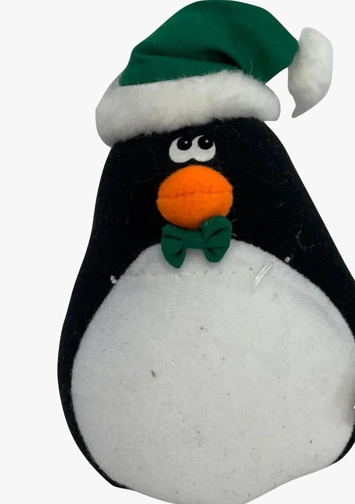 Peluche Natale Pinguino Papillon Cappello