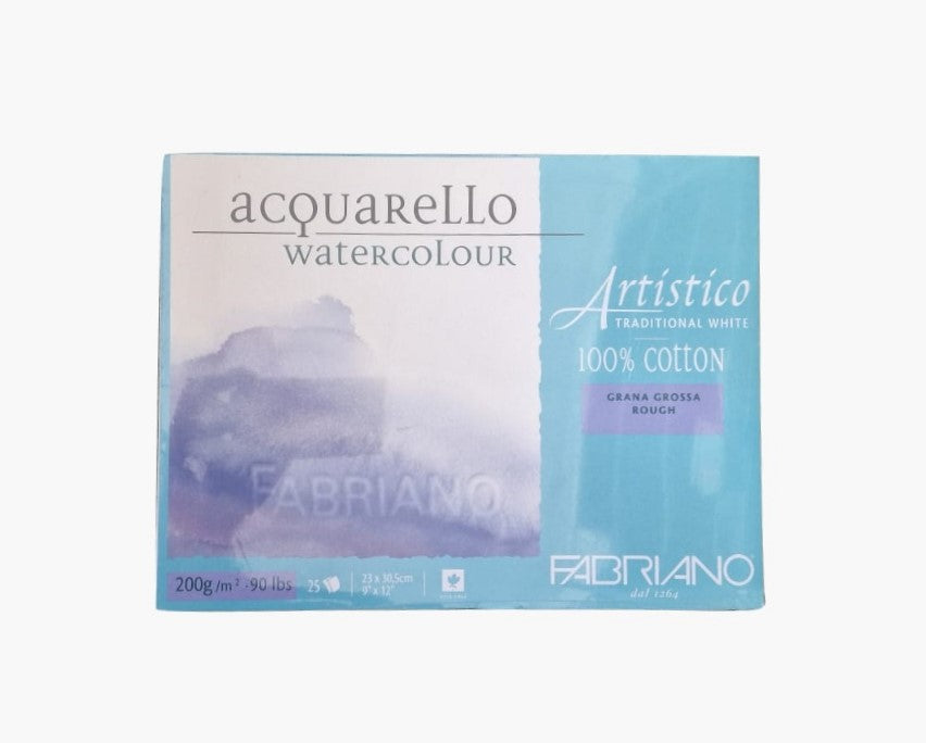 Album Acquarello Watercolour Fabriano 23x30,5cm Grana Grossa Traditional White