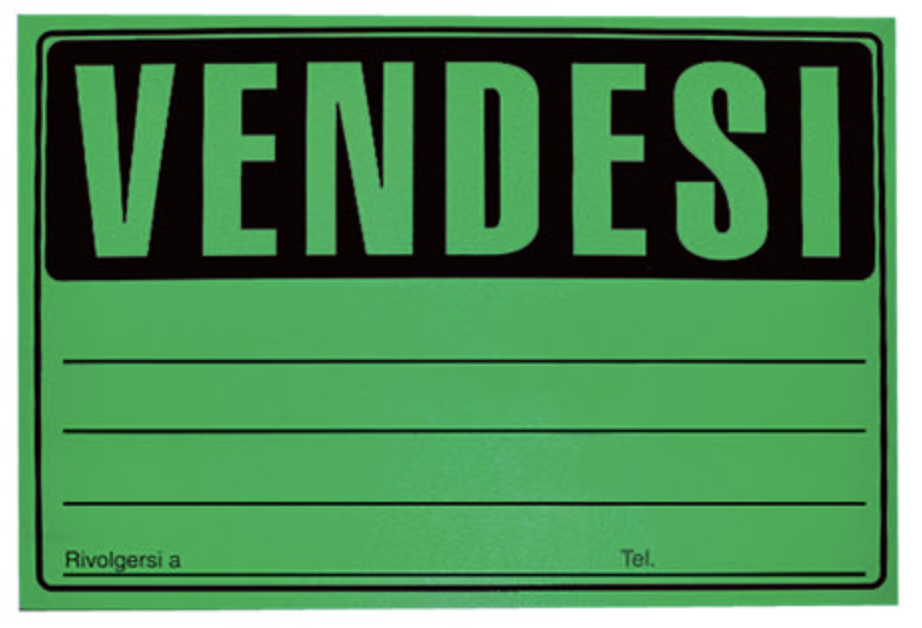 Cartello Indicatore Affittasi 32x23cm Colori Fluorescenti