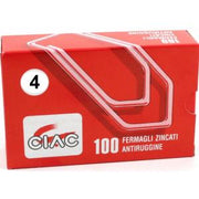100 Fermagli Zincati Antiruggine N° 4