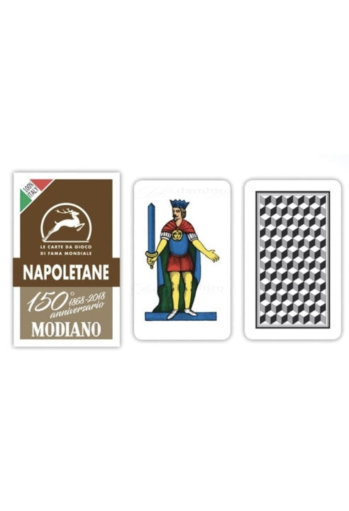 Carte da Gioco Modiano Napoletane 150° Marrone