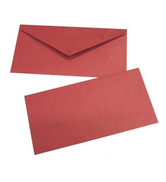 Busta Da Lettere Gelso Riso Rossa 80g 11x21 cm