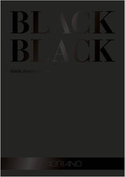 Carta da Disegno Balck Black A4 20 Fogli Fabriano