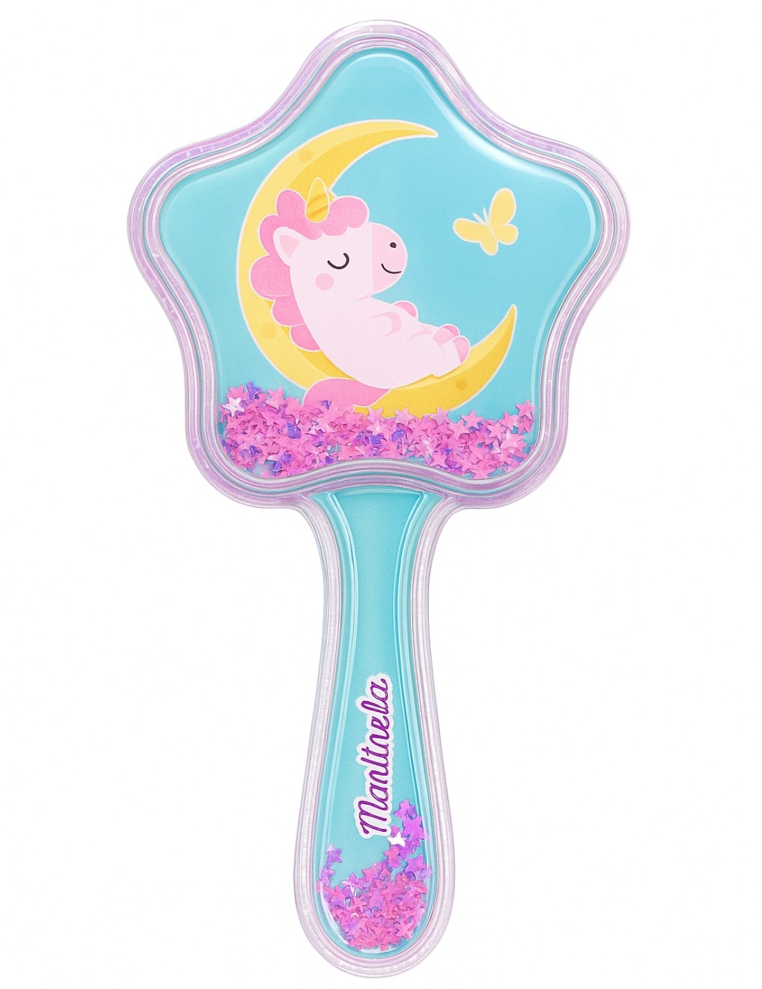 Spazzola Stella Unicorno Con Glitter In Movimento Martinelia