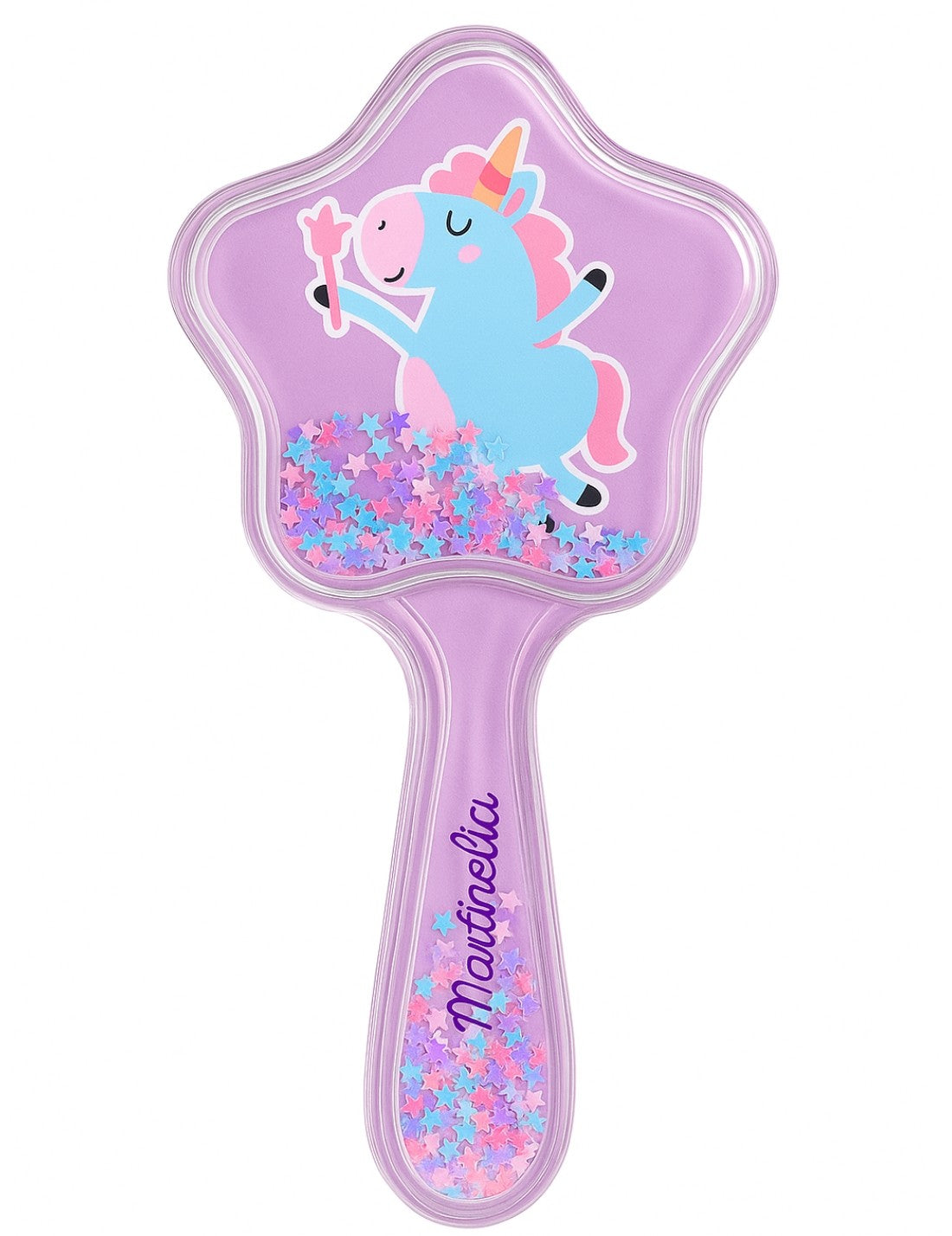 Spazzola Stella Unicorno Con Glitter In Movimento Martinelia