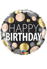 Palloncino Happy Birthday Metallico 18" 45cm