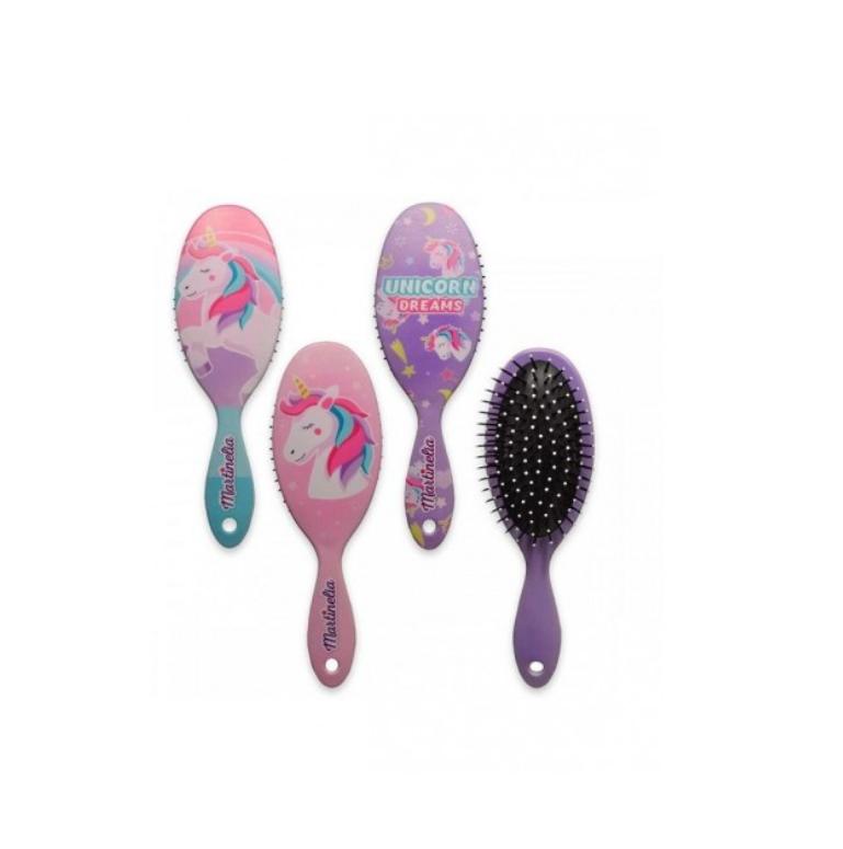 Spazzola Unicorno Capelli Con Manico Colori Assortiti