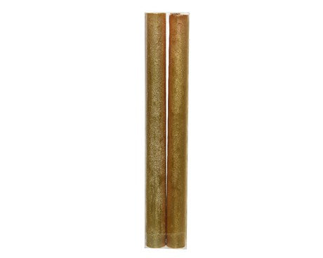 Candela Di Natale Oro Metallizzata 2Pz 25cm