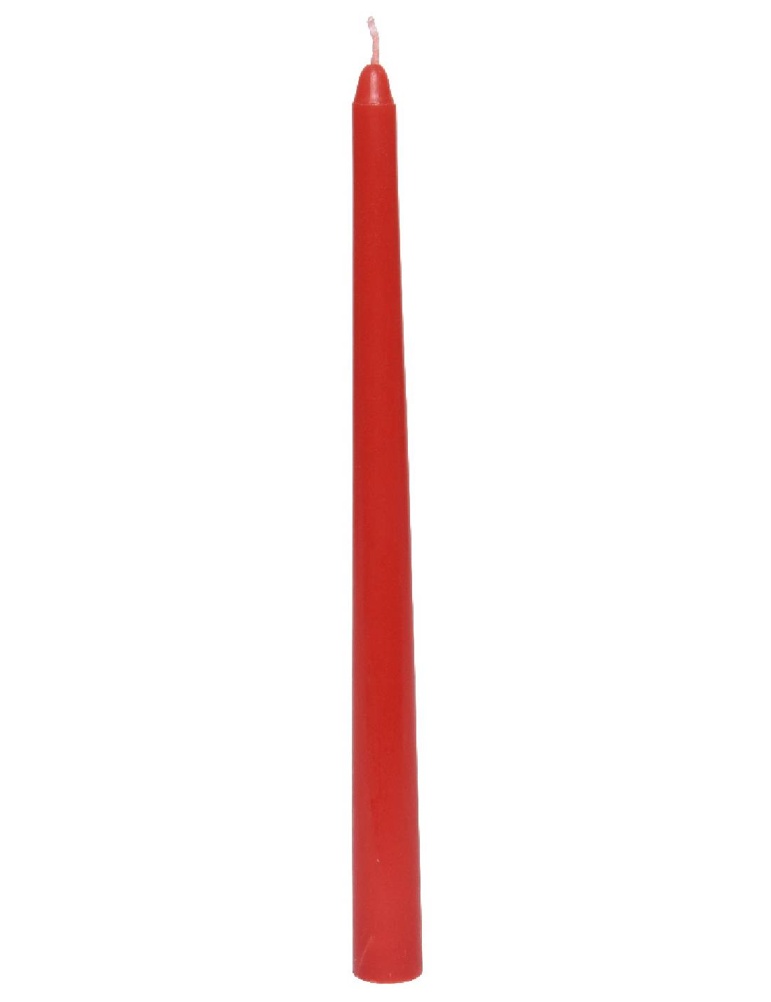 Candela Natalizia In Cera Rossa 25cm