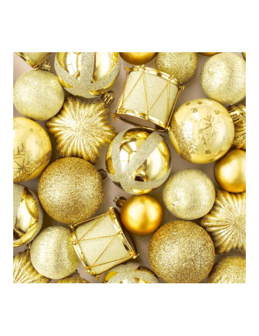 Tovaglioli Di Carta Natalizi Decorazioni Dorate 33cm 20pz