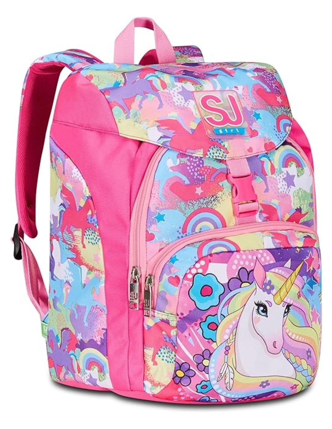Zaino Scuola Primino SJ Gang Estensibile Unicorno