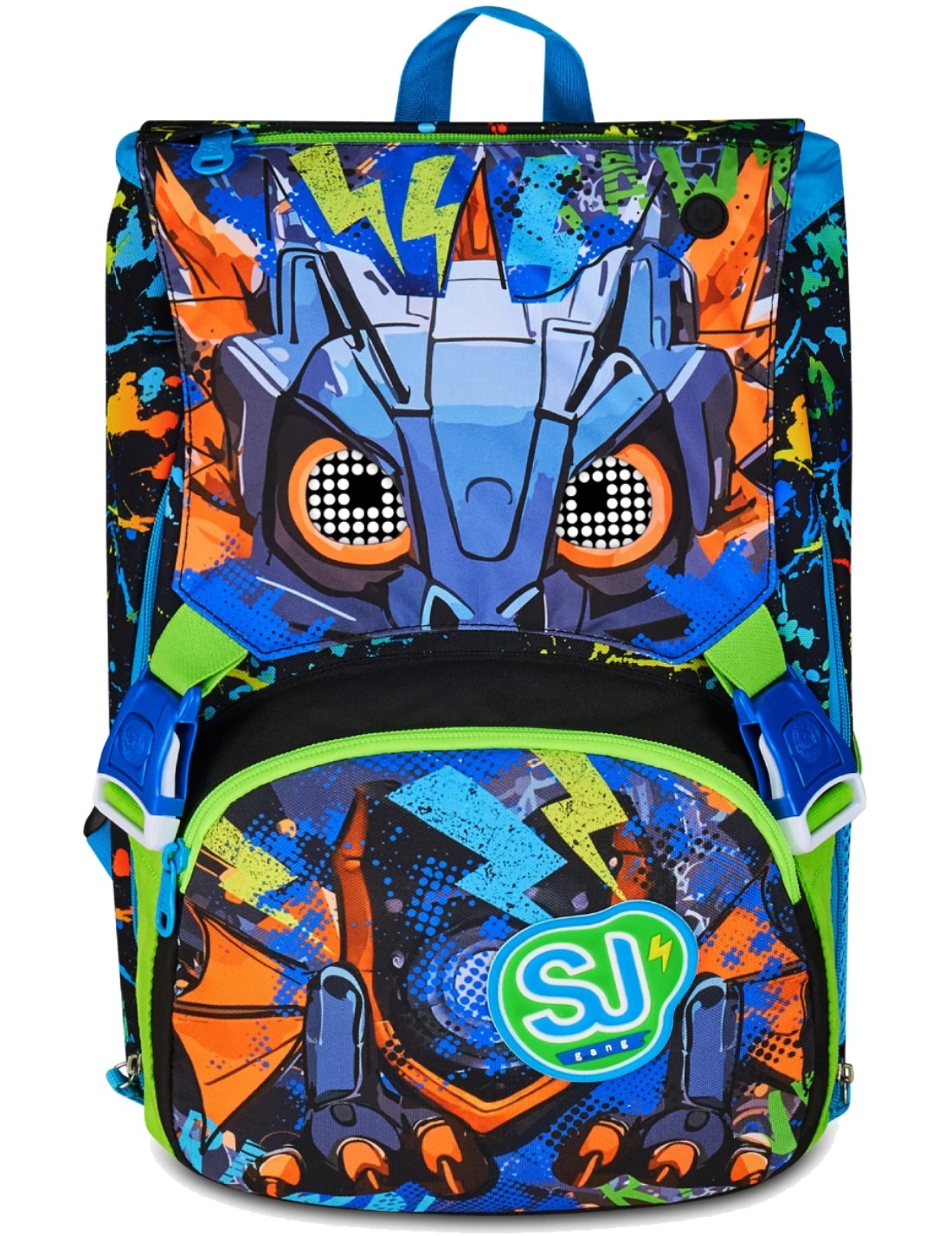 Zaino Scuola Estensibile Big SJ Gang Seven Led Look