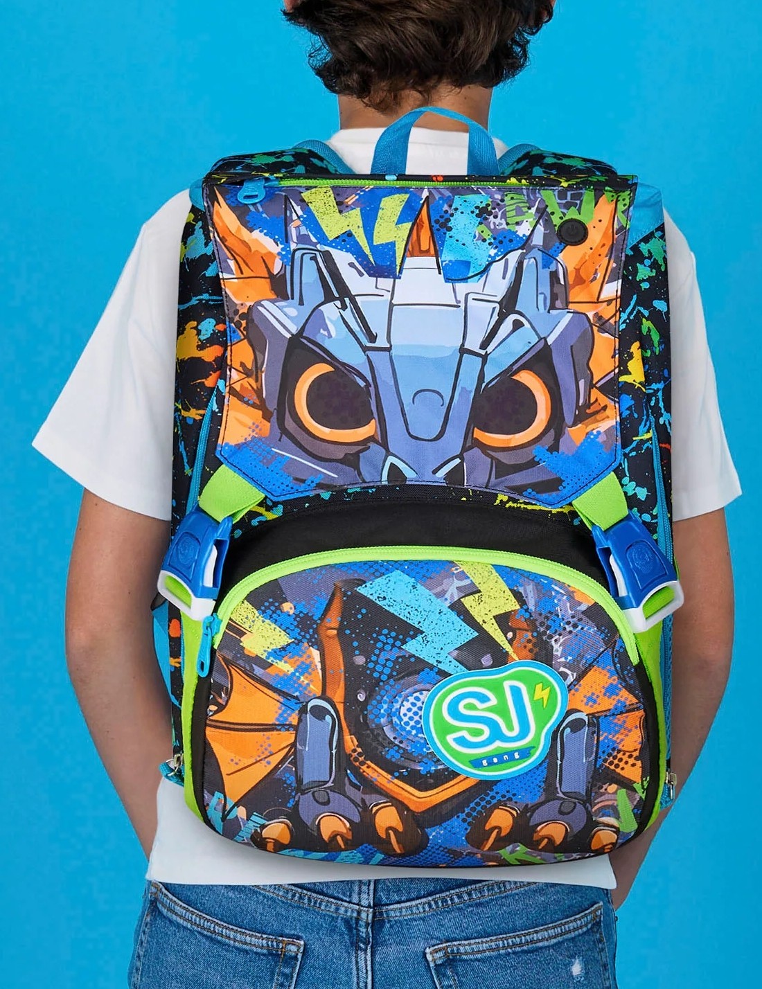 Zaino Scuola Estensibile Big SJ Gang Seven Led Look