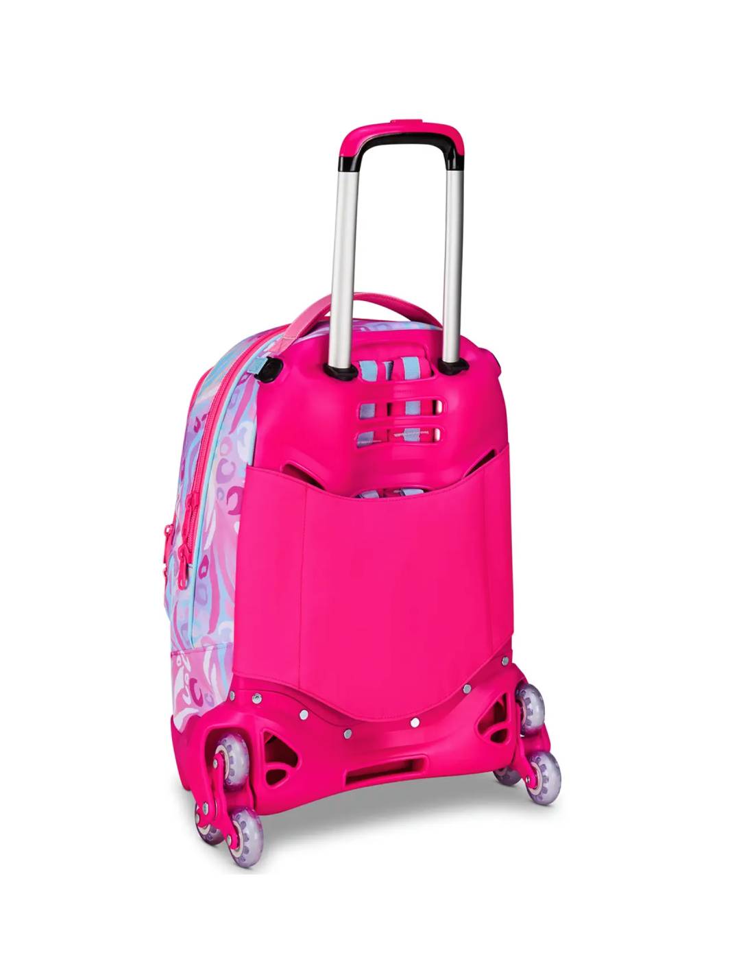 Trolley Scuola SJ Gang Jack 3WD+ Plushy Rabbit – Zaino Bambina Gatto 3 Ruote Con Manico Telescopico