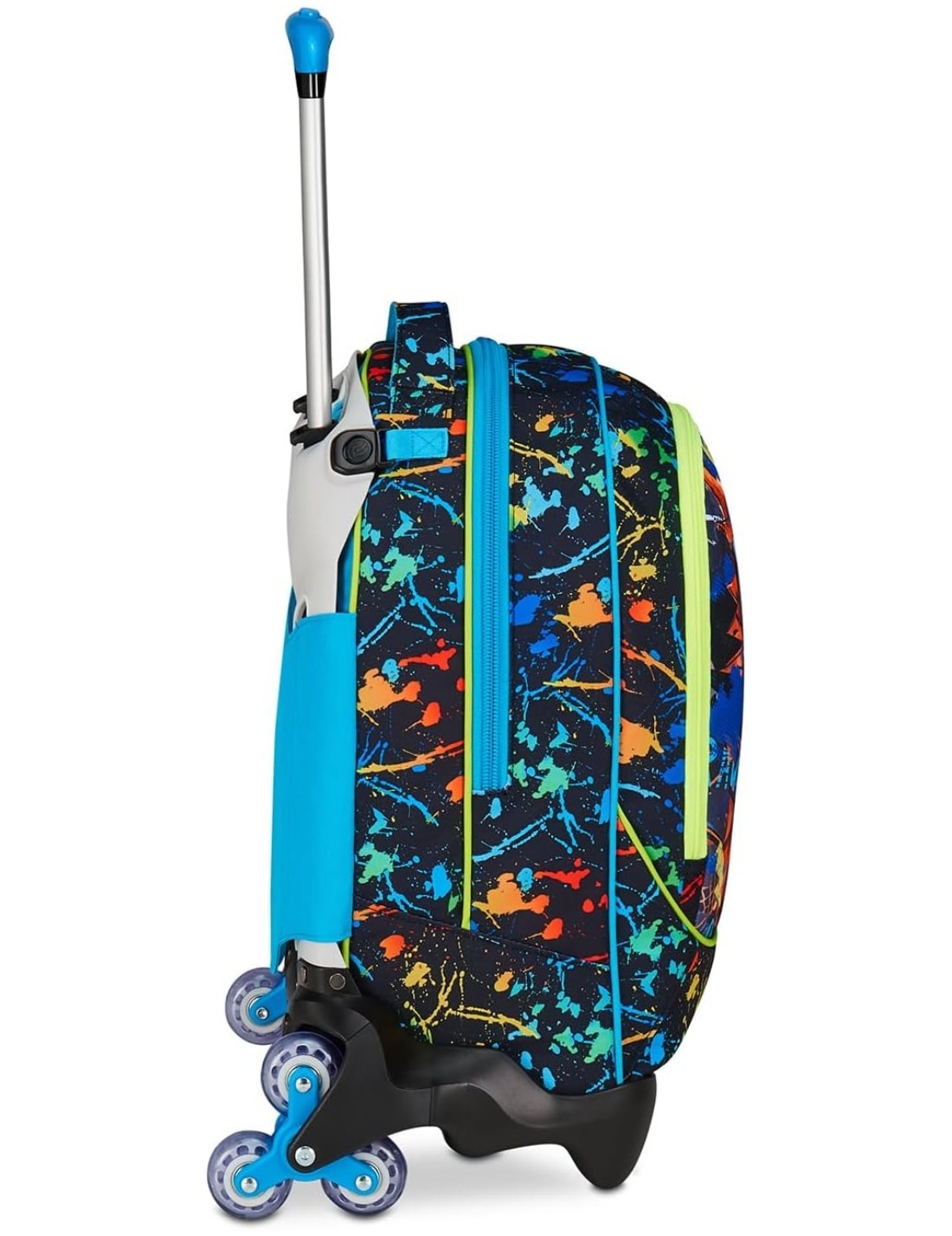 Trolley Scuola Sganciabile SJ Gang Jack-3WD+ Jam Gang Led Look Blu